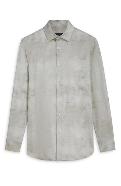 Bugatchi James Ooohcotton® Airbrush Print Button-up Shirt In Willow