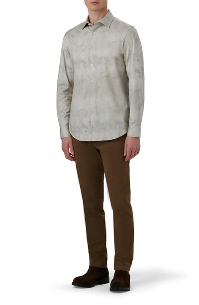 Bugatchi James Ooohcotton® Airbrush Print Button-up Shirt In Willow