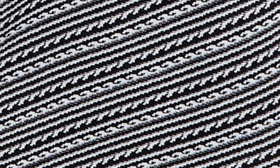 Shop Misook Turtleneck Asymmetric Knit Top In New Ivory/ Black