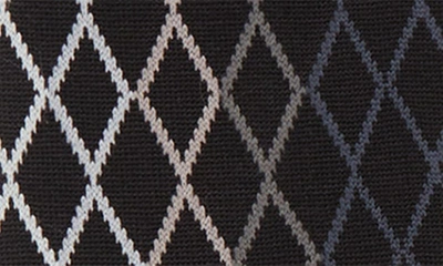 Shop Bugatchi Argyle Mercerized Cotton Blend Dress Socks In Black