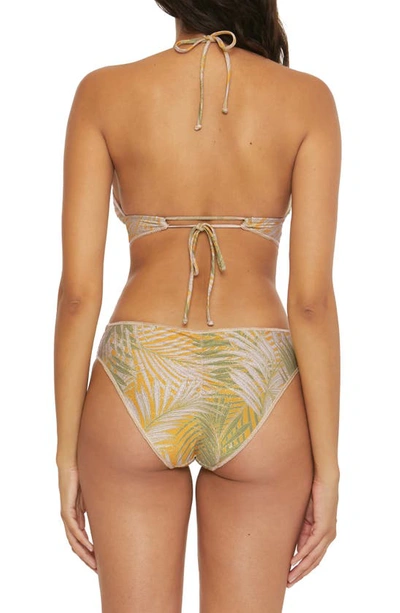 Shop Becca Bali Hai Metallic Halter Bikini Top In Multi