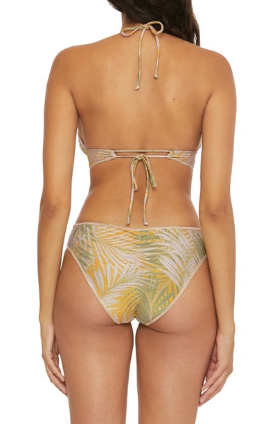 Becca Bali Hai Metallic Halter Bikini Top In Multi