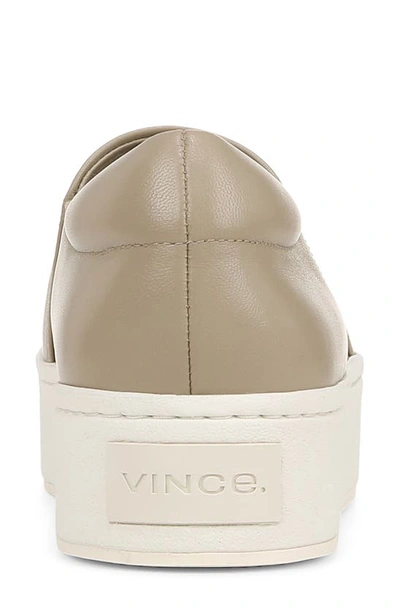 Shop Vince Warren Platform Slip-on Shoe In Light Straw
