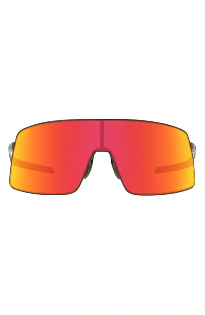 Shop Oakley Sutro Shield Sunglasses In Ruby