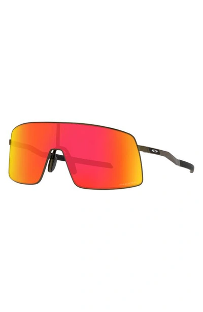 Shop Oakley Sutro Shield Sunglasses In Ruby