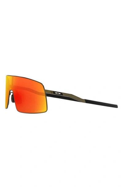 Shop Oakley Sutro Shield Sunglasses In Ruby