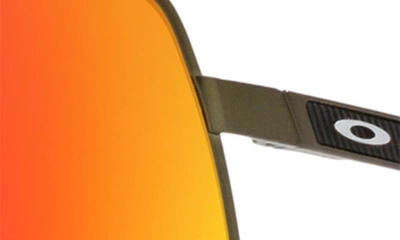 Oakley Square-frame Mirrored Sunglasses In Ruby