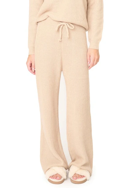 Gibsonlook Gigi Drawstring Rib Sweater Pants In Neutral