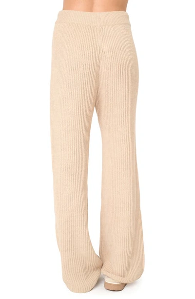 Gibsonlook Gigi Drawstring Rib Sweater Pants In Neutral