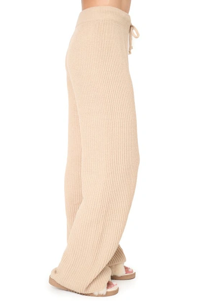 Gibsonlook Gigi Drawstring Rib Sweater Pants In Neutral