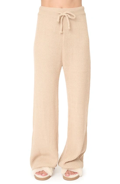 Gibsonlook Gigi Drawstring Rib Sweater Pants In Neutral