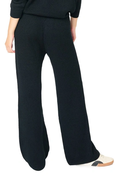 Gibsonlook Gigi Drawstring Rib Sweater Pants In Black