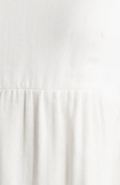 Caslon Puff Sleeve Cotton Dress In White
