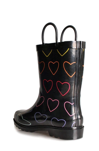 Nomad Splashy Kids Rain Boot In Neon Hearts