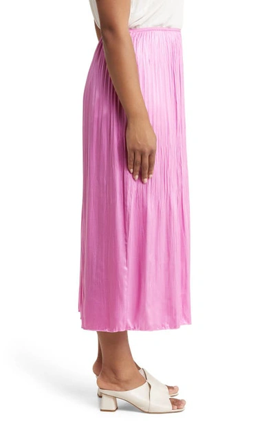 Vince Crinkle Satin Maxi Skirt In Rosea