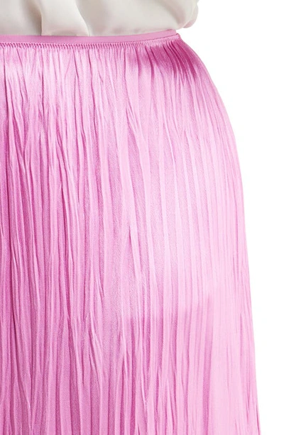 Vince Crinkle Satin Maxi Skirt In Rosea
