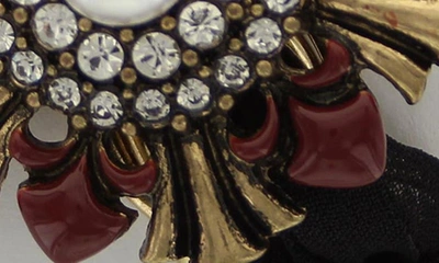 Shop Olivia Welles Crystal Spirit Bracelet In Antique Gold / Multi