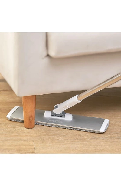 True & Tidy Heavy Duty Wet & Dry Sweeper Mop In Silver/ Gray