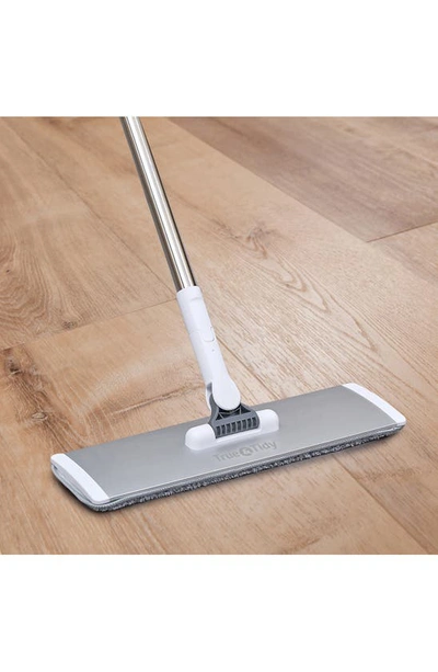True & Tidy Heavy Duty Wet & Dry Sweeper Mop In Silver/ Gray
