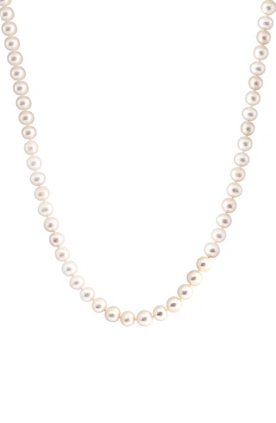 Effy Sterling Silver Freshwater Pearl Necklace In White