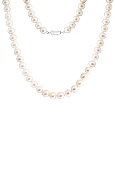 Effy Sterling Silver Freshwater Pearl Necklace In White