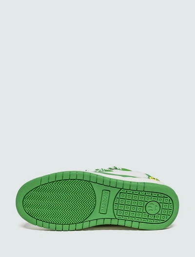 Barrow Leather Lace-up Sneakers In Fern Green