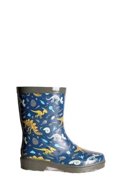 Nomad Splashy Kids Rain Boot In Blue Dinos
