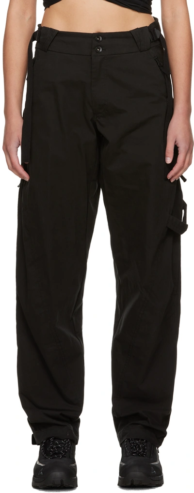 Shop Hyein Seo Black Vented Trousers