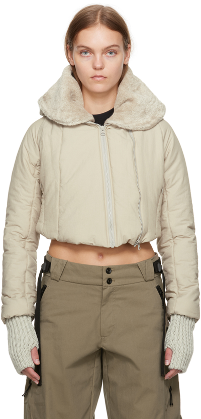 Shop Hyein Seo Beige Insulated Jacket & Vest Set