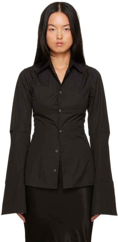 Shop Ann Demeulemeester Black Gracienne Shirt In 099 Black