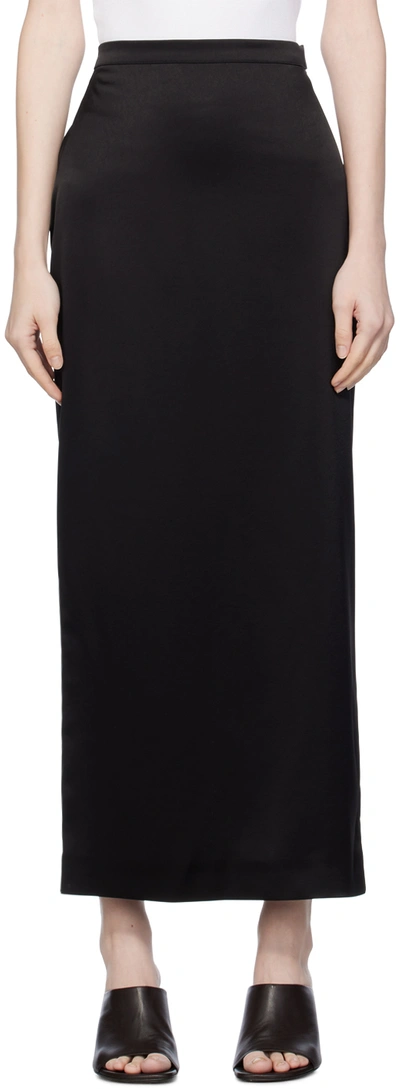 Shop Lanvin Black Flowy Maxi Skirt In 10 Black