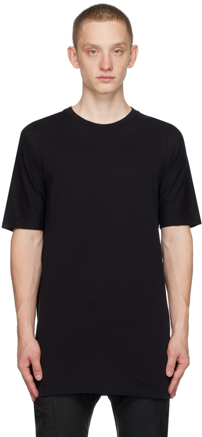 Shop 11 By Boris Bidjan Saberi Black Crewneck T-shirt In Black Dye