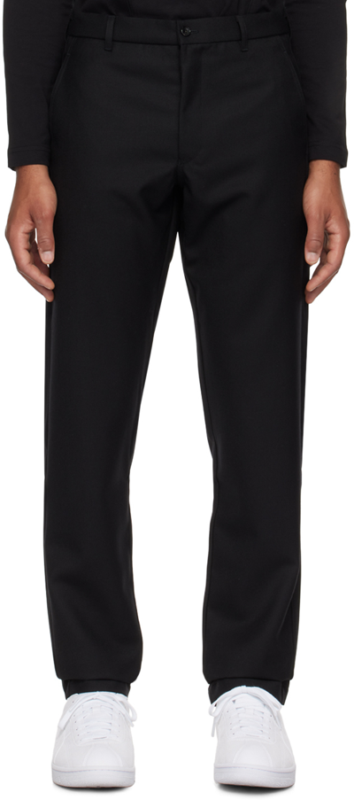 Shop Comme Des Garçons Shirt Black Zip Trousers In 1 Black