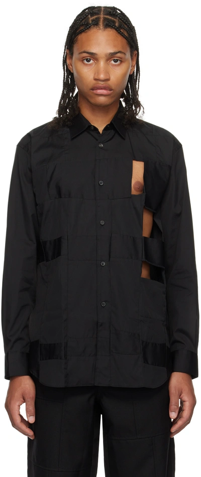 Shop Comme Des Garçons Shirt Black Cutout Shirt In 1 Black