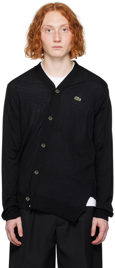 Shop Comme Des Garçons Shirt Black Lacoste Edition Cardigan In 1 Black
