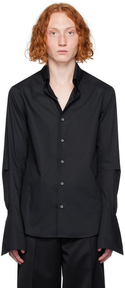 Shop Ann Demeulemeester Black Reynard Shirt