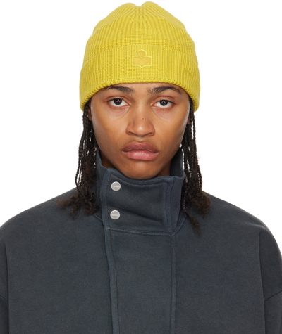 Shop Isabel Marant Yellow Bayle Beanie In 10yw Yellow
