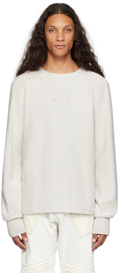 Shop Carnet-archive Beige Prism Sweatshirt In Cream