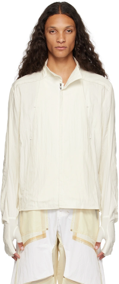 Shop Carnet-archive Off-white Mould[a] Jacket In Cream White