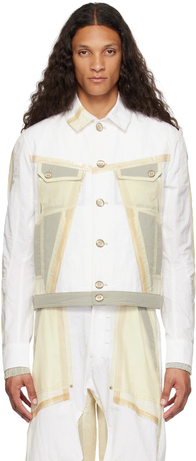 Shop Carnet-archive White Crustacean Jacket