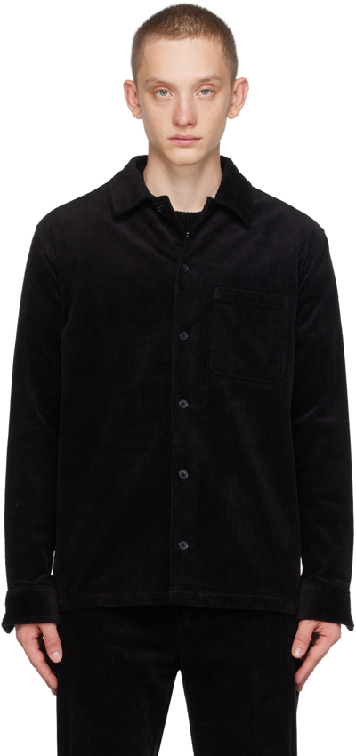 Shop Samsã¸e Samsã¸e Black Damon Js Shirt