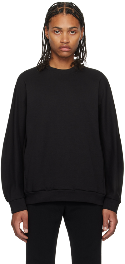 Attachment Black Vented Sweatshirt In Black