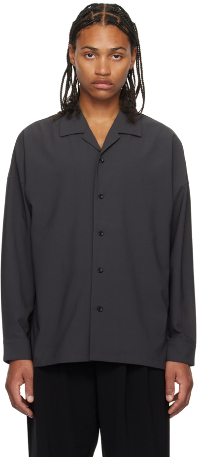 Shop Attachment Gray Breathable Shirt In D.gray