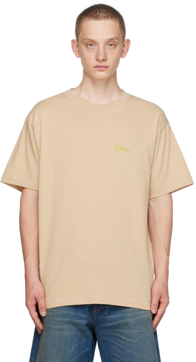 Shop Dime Beige Classic T-shirt In Sand