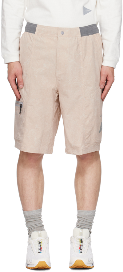 Shop Adidas Originals Taupe And Wander Edition Shorts In Wonder Taupe