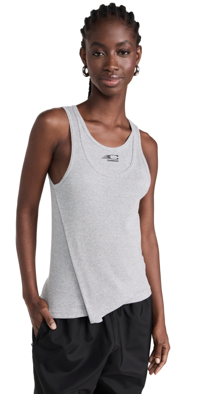 Shop Commission Doubled Tank Top Heather