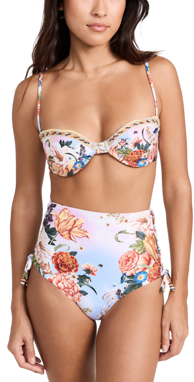 Shop Agua Bendita Irene Bikini Top Multicolor