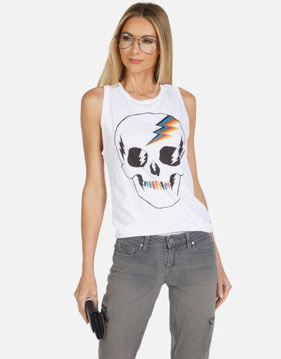 Shop Lauren Moshi Ashlin Electric Skull In White