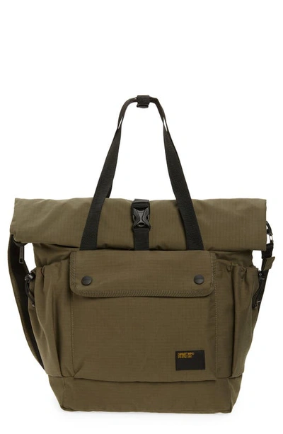 Shop Carhartt Haste Roll Top Canvas Tote In Plant