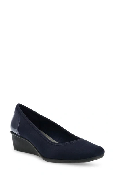 Shop Anne Klein Wisher Pump In Navy Multi Fb